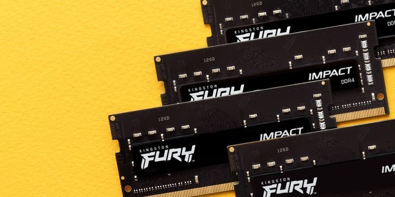 Kingston Пам'ять ноутбука DDR4 32GB KIT (16GBx2) 3200 FURY Impact KF432S20IBK2/32 фото