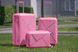Набор пластиковых чемоданов 2E, SIGMA,(L+M+S), 4 колеса, розовый 2 - магазин Coolbaba Toys