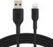 Belkin Кабель USB-A > Lightning зарядки/синхронизации 1м, витой, черный 1 - магазин Coolbaba Toys