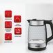 Tefal Электрочайник Glass Kettle 1.7л, стекло, с подсветкой, серебристо-черный 13 - магазин Coolbaba Toys