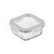 ARDESTO Food storage container Gemini 0.31l, borosilicate glass, plastic, square, transparent 1 - магазин Coolbaba Toys