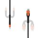 UAG Кабель USB-C > USB-C заряджання/синхронізації, 1.5м, 60Вт, Type-C, Rugged Kevlar, Black/Orange 4 - магазин Coolbaba Toys