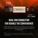 Transcend Накопичувач Transcend 512GB USB 3.2 Type-A + Type-C JetFlash 930 R420/W400MB/s Чорний 3 - магазин Coolbaba Toys