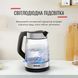 Tefal Электрочайник Glass Kettle 1.7л, стекло, с подсветкой, серебристо-черный 7 - магазин Coolbaba Toys