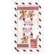 ARDESTO Подарунковий набір рушничків в коробці Christmas Gingerbread 38х63см, 2шт, 100% бавовна, червоний