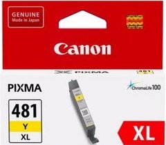 Картридж Canon CLI-481 XL PIXMA TS6140/8140/9140/TR7540/8540/TS6240/9540/8240/704/8340/6340 Yellow 2046C001 фото