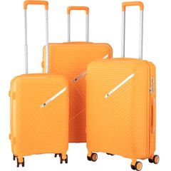 Набір пластикових валіз 2E, SIGMA,(L+M+S), 4 колеса, помаранчевий - купити в інтернет-магазині Coolbaba Toys