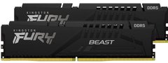 Kingston Память ПК DDR5 32GB KIT (16GBx2) 5200 FURY Beast Black EXPO KF552C36BBEK2-32 фото