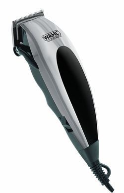 Moser Машинка для стриження WAHL HomePro, від мережі, вібраційний мотор, насадок-8, кейс,ножиці, гребінець в компл, сталь, чорно-сріблястий 09243-2216 фото