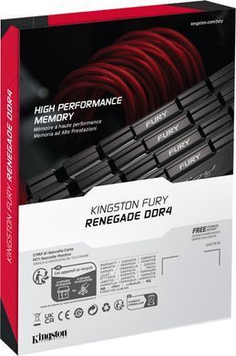 Kingston Пам'ять ПК DDR4 8GB 3200 FURY Renegade Чорний KF432C16RB2/8 фото