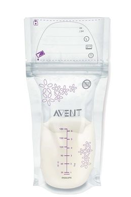 Пакети Avent для зберігання грудного молока 25x180мл SCF603/25 фото