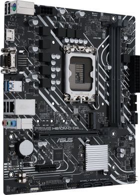 ASUS Материнcкая плата PRIME H610M-D D4 s1700 H610 2xDDR4 M.2 HDMI D-Sub mATX 90MB1A00-M0EAY0 фото