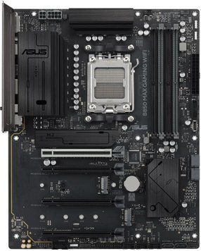 ASUS Материнcька плата ASUS B850 MAX GAMING WIFI sAM5 B850 4xDDR5 M.2 HDMI DP ATX 90MB1PR0-M0EAY0 фото