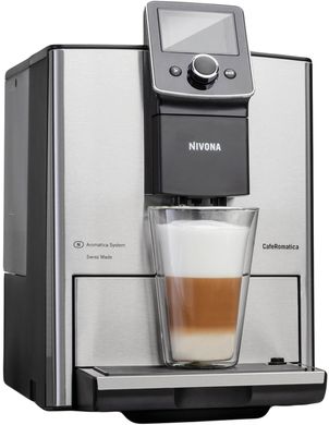 Кофемашина NIVONA CafeRomatica, 2,2л, зерно+мол., автомат.капуч, аторецептов-9, металл NICR825 фото