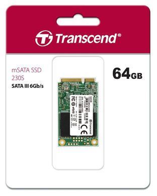 Transcend Накопитель SSD mSATA 64GB SATA 230S TS64GMSA230S фото