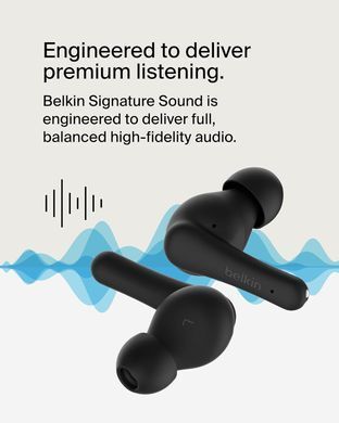 Belkin Навушники TWS Soundform Rhythm True Wireless, чорний AUC012BTBK фото