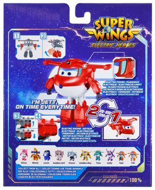 Super Wings Ігрова фігурка-трансформер Super Wings Transforming Джетт (Jett) EU780210 фото