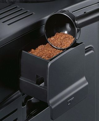 Siemens Siemens Coffee machine, 1.7L, auto capuchino maker, LED display, auto recipe-8, black-silver TE653M11RW фото