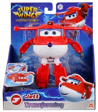 Super Wings Ігрова фігурка-трансформер Super Wings Transforming Джетт (Jett) EU780210 фото