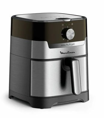 Moulinex Мультипіч EasyFry&Grill, 1550Вт, чаша-4.2л, механічне керув., пластик, сірий EZ501D10 фото