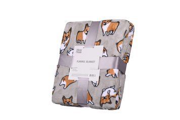 ARDESTO Плед Flannel, 160х200см, коргі, 100% поліестер