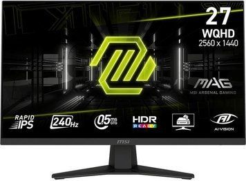 MSI Монітор MSI 27" MAG 274QF-X24 2xHDMI, DP, Audio, IPS, 2560x1440, 240Hz, 0.5ms, sRGB 130%, FreeSync, HDR400 9S6-3CE41H-051 фото