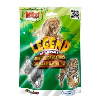 Стретч-іграшка у вигляді тварини серії "LEGEND OF ANIMALS МАКСІ" &ndash; ХИЖАКИ ДЖУНГЛІВ (у диспл.) 30/CN23 фото