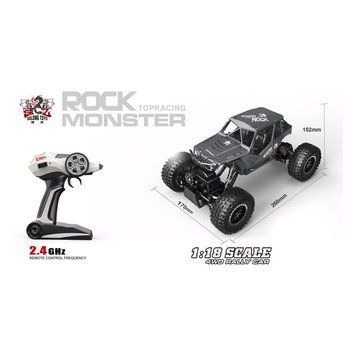 Автомобіль OFF-ROAD CRAWLER з р/к - ROCK (сріблястий, метал. корпус, 1:18) SL-111S фото