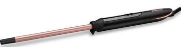BaByliss Плойка, 48Вт, темп.режимів-6, D -10mm, 160-210С, кераміка, чорно-золотий C449E фото