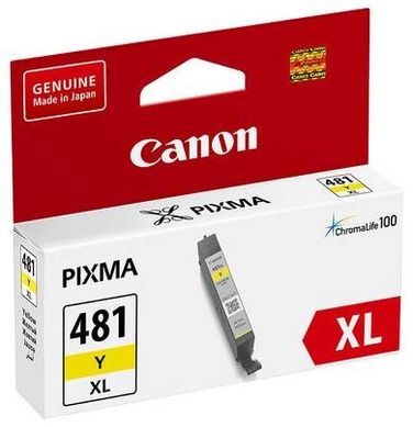 Картридж Canon CLI-481 XL PIXMA TS6140/8140/9140/TR7540/8540/TS6240/9540/8240/704/8340/6340
Yellow 2046C001 фото