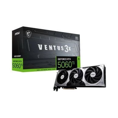 MSI Відеокарта MSI GeForce RTX 5060 Ti 16GB GDDR7 VENTUS 3X OC 912-V812-077 фото