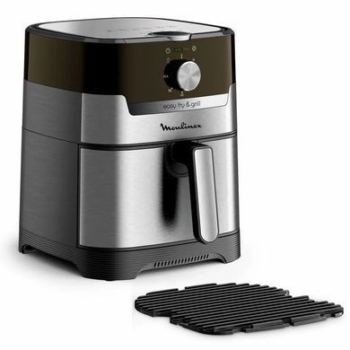 Moulinex Мультипіч EasyFry&Grill, 1550Вт, чаша-4.2л, механічне керув., пластик, сірий EZ501D10 фото