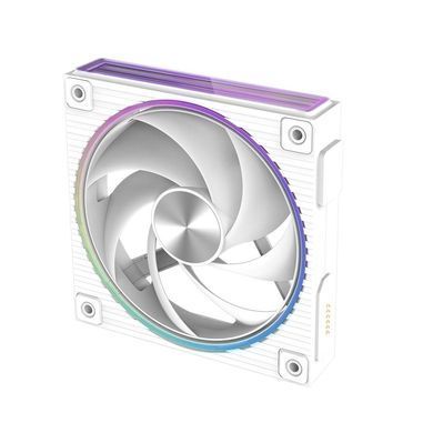 Zalman Корпусний вентилятор Zalman ZM-DF120 ARGB, 120мм, 800-2300rpm, 4pin, PWM, 3pin+5VARGB, 34,5dBa, POGO pin, Magnetic, Reversed, білий ZM-DF120WHITE фото