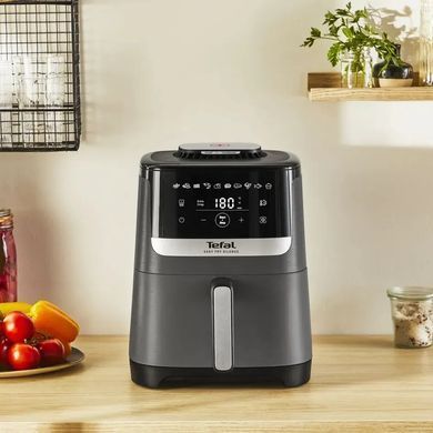 Tefal Мультипечь Easy Fry Silence, 1670Вт, чаша-5л, сенсорное управл., пластик, нерж. сталь, черный EY551HE0 фото