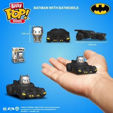 Набор фигурок BITTY POP! Ride серии "DC" - БЭТМЕН И БЭТМОБИЛЬ 83621 фото