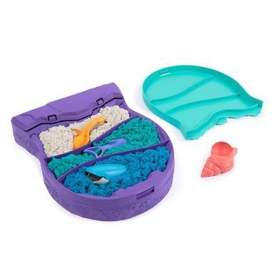 Набор песка для детского творчества - KINETIC SAND МОРСКИЕ ГЛУБИНЫ (3 цвета, 680 g, акссес.) 71670 фото