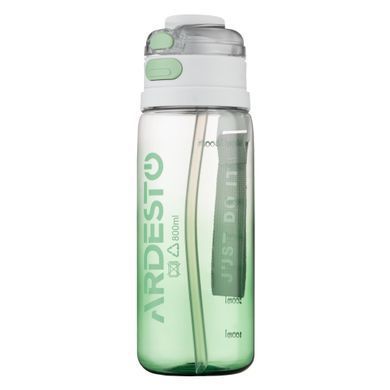 ARDESTO Пляшка для води ARDESTO Gym 800мл, пластик, зелений
