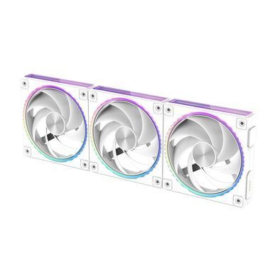 Zalman Корпусний вентилятор Zalman ZM-DF120 ARGB, 120мм, 800-2300rpm, 4pin, PWM, 3pin+5VARGB, 34,5dBa, POGO pin, Magnetic, Reversed, білий ZM-DF120WHITE фото
