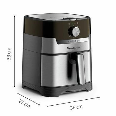 Moulinex Мультипіч EasyFry&Grill, 1550Вт, чаша-4.2л, механічне керув., пластик, сірий EZ501D10 фото
