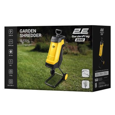 2E Измельчитель садовый сетевой GardenFrag 2400Вт 40мм 40л 10кг нож 2E-ES24 фото