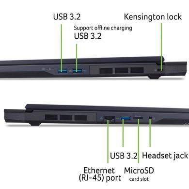 Acer Ноутбук Acer Predator Helios Neo 18 PHN18-72 18" WQXGA IPS, Intel U9-275HX, 32GB, F1TB, NVD5070Ti-12, Lin, чорний NH.QVMEU.005 фото
