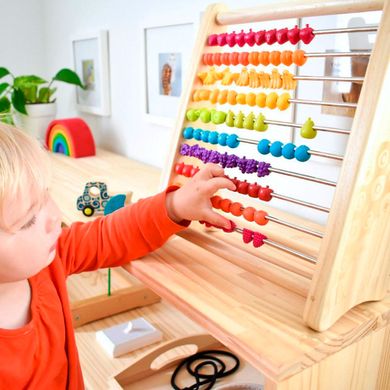 Развивающая деревянная игрушка-счеты - ТУТТИ-ФРУТТИ BX1778Z фото