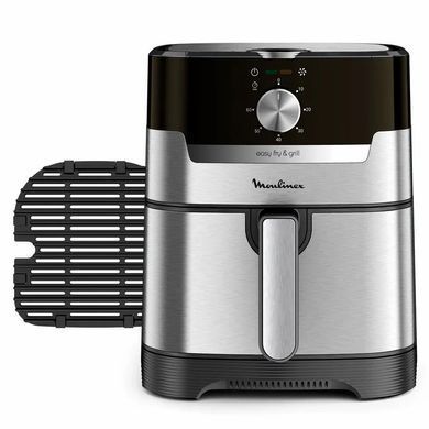 Moulinex Мультипіч EasyFry&Grill, 1550Вт, чаша-4.2л, механічне керув., пластик, сірий EZ501D10 фото