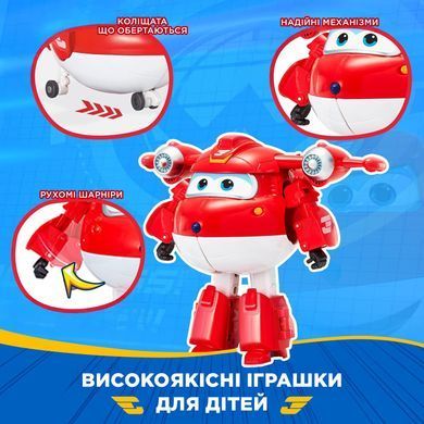 Super Wings Ігрова фігурка-трансформер Super Wings Transforming Джетт (Jett) EU780210 фото