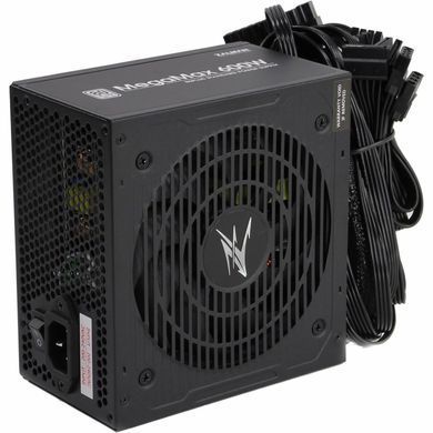 Zalman Блок живлення Megamax (600W), 83%, 80+ White, 120mm, 1xMB 24pin(20+4), 2xCPU (8pin+4pin), 4xMolex, 6xSATA, 2xPCIe 8pin(6+2) ZM600-TXII фото