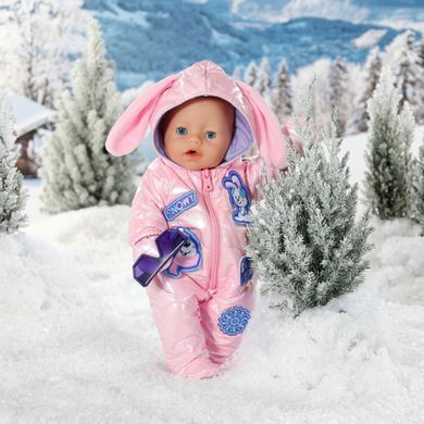 Набір одягу для ляльки BABY BORN серії "Deluxe" - ЗИМОВИЙ СТИЛЬ (комбінезон, рукавиці, окуляри) 834190 фото