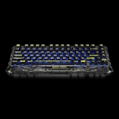 GravaStar Клавіатура механічна Mercury K1 Lite 80keys, GravaStar x BSUN Grey, BT/WL/USB, чорний GSK1LITE_XTAL_BLK фото