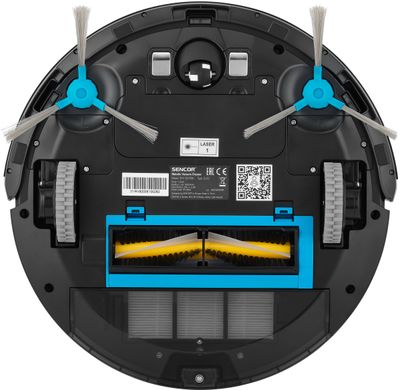 Sencor Робот-пылесос, 400Вт, h=9.8см, конт пыль -0.45л, вода - 0.24л, автон. раб. до 120мин, вес-2.5кг, НЕРА, черный SRV9200BK фото