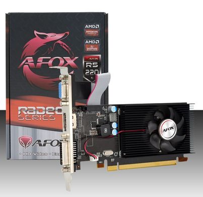AFOX Відеокарта Radeon R5 220 1GB GDDR3 AFR5220-1024D3L5 фото