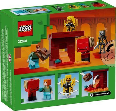 LEGO Конструктор Minecraft Битва с лавой в Незере 21266 фото